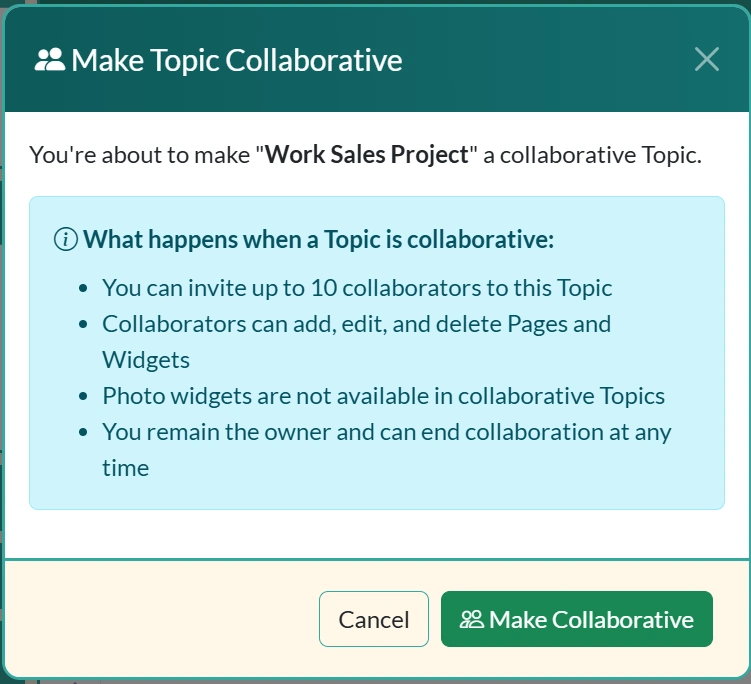 Collaborative Topics